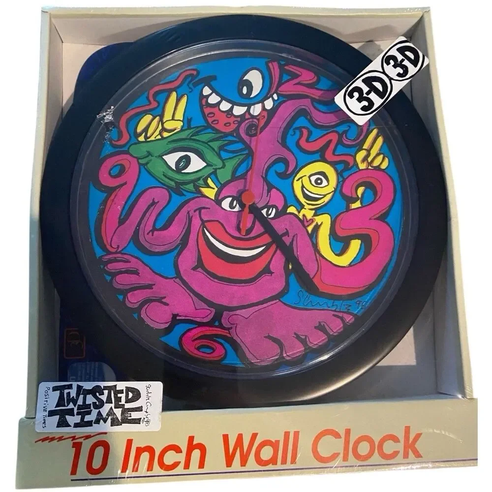 Keith “Scramble” Campbell Atico 3-D Wall Clocks- New Old Stock
